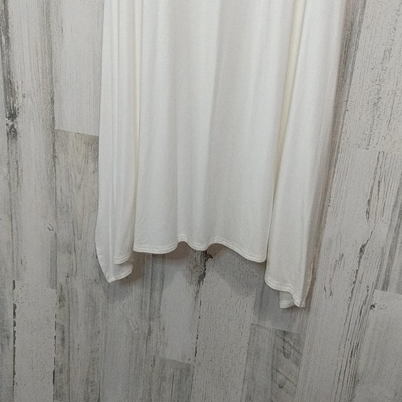 J MODE NEW White Floral Cold Shoulder Dress Swim Cover Plus 2X - Picture 6 of 11